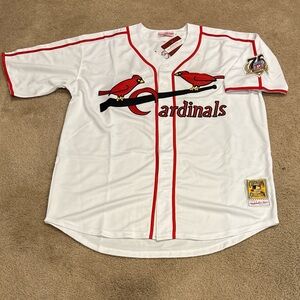 Stan Musial St Louis Cardinals Jersey Mens XL NWT with HOF Patch